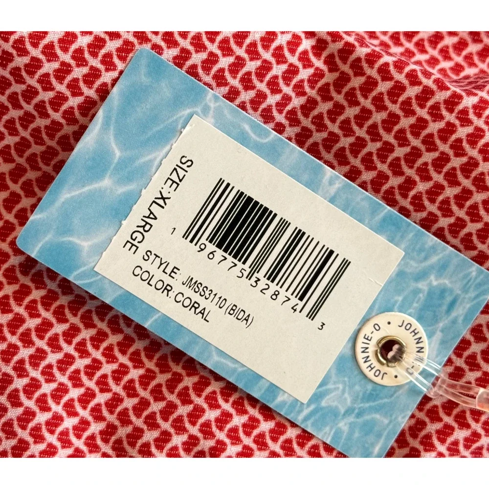NWT JOHNNIE-O CORAL BIDA COLORBLOCK 7